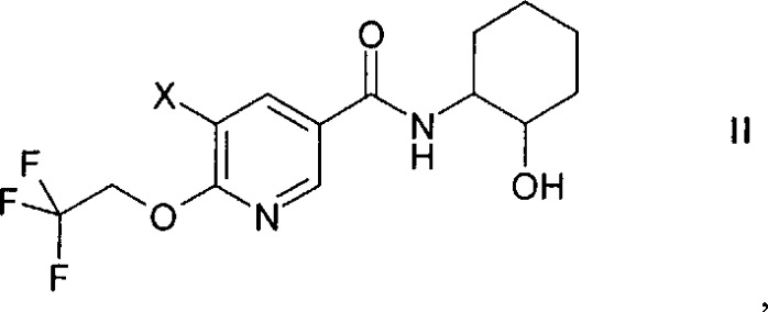 5-(3,4-дихлорфенил)-n-(2-гидроксициклогексил)-6-(2,2,2-трифторэтокси)никотинамид и его соли в качестве средств, повышающих концентрацию лвп холестерина (патент 2541475)