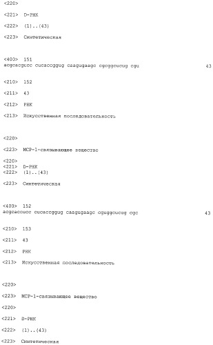 Нуклеиновые кислоты, связывающиеся с мср-1 (патент 2518330)