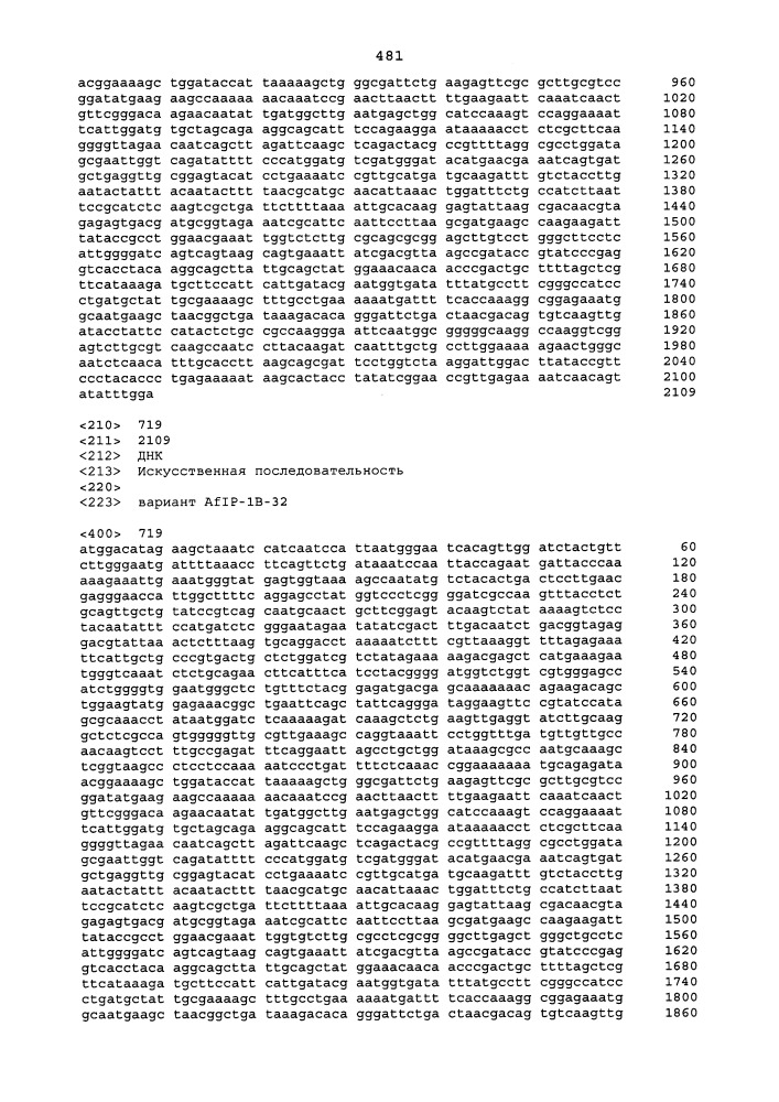 Новые инсектицидные белки и способы их применения (патент 2666914)