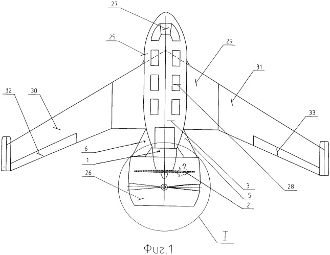 Силовая установка транспортного средства с воздушным лопастным движителем и самолет, использующий такую установку (патент 2394731)