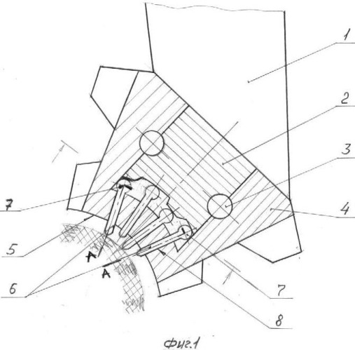 Шарошечное долото (патент 2508441)