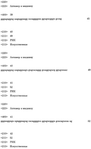 Аптамер против мидкина и его применение (патент 2460794)