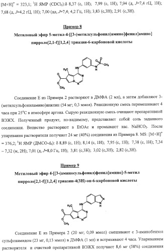 Способы лечения состояний, обусловленных p38 киназами, и пирролотриазиновые соединения, применимые в качестве ингибиторов киназ (патент 2316556)