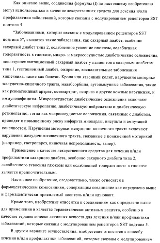 Производные пиперидин-4-иламида и их применение в качестве антагонистов рецептора sst подтипа 5 (патент 2403250)