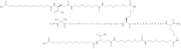 Дважды ацилированные производные glp-1 (патент 2559540)