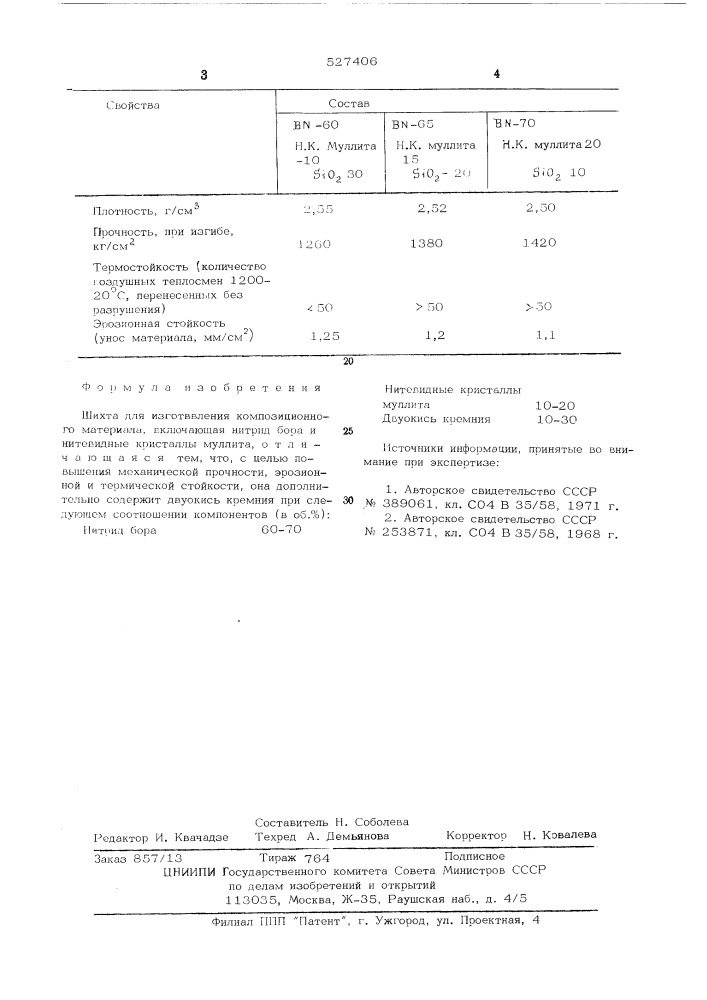 Композиционный материал (патент 527405)