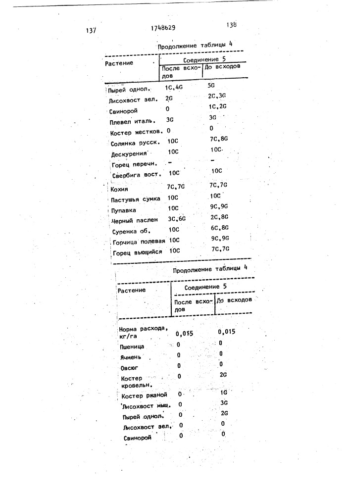 Способ борьбы с нежелательной растительностью (патент 1748629)