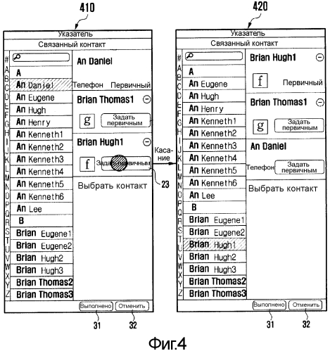 Способ и устройство для управления информацией контактов в мобильном терминале (патент 2564101)