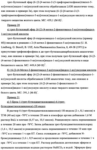 Тиазолзамещенные индолилпроизводные и их применение в качестве модуляторов ppar (патент 2344135)