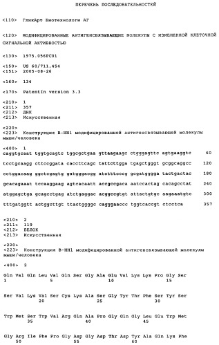 Модифицированные антигенсвязывающие молекулы с измененной клеточной сигнальной активностью (патент 2482132)