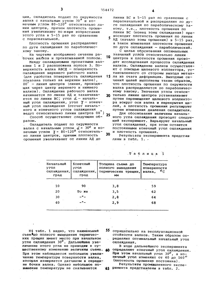 Способ охлаждения валков (патент 854472)