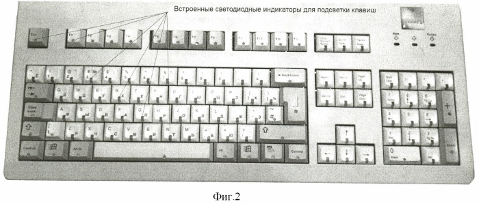 Программно-аппаратный комплекс для обучения печати на клавиатуре (патент 2401462)