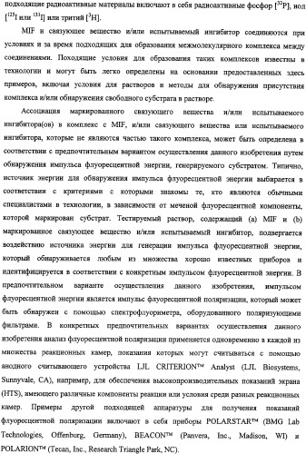 Ингибиторы фактора ингибирования миграции макрофага и способы для их идентификации (патент 2327695)