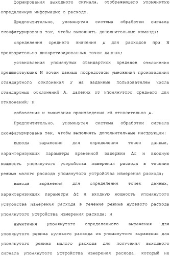 Способ и устройство для коррекции выходной информации в устройстве измерения расхода (патент 2320966)