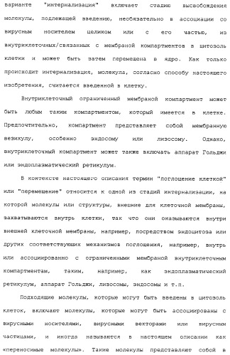 Фотохимическая интернализация для опосредованной вирусом доставки молекулы в цитозоль (патент 2317827)
