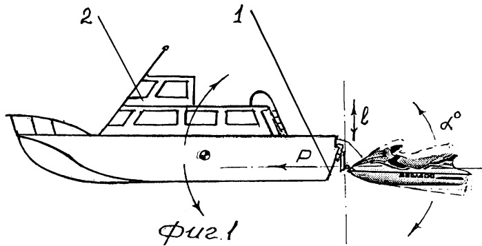 Подвеска глиссера к корпусу судна (патент 2368537)