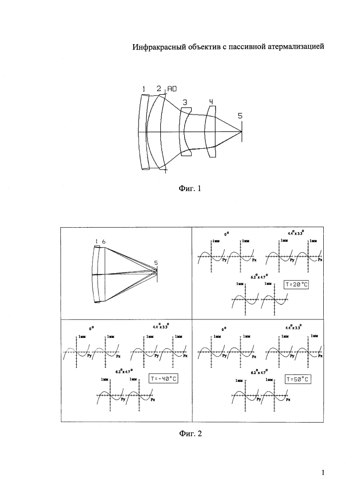 Инфракрасный объектив с пассивной атермализацией (патент 2629890)