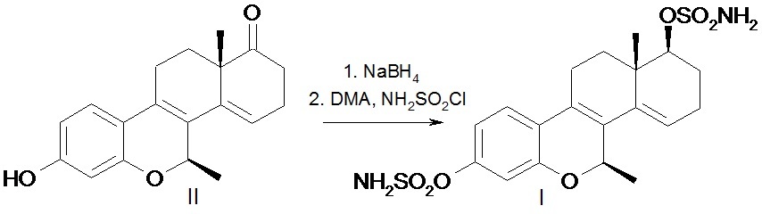 7β-метил-3,17αβ-дисульфамоилокси-d-гомо-6-окса-эстра-1,3,5(10),8,14-пентаен в качестве ингибитора роста клеток рака молочной железы mcf-7 (патент 2619457)