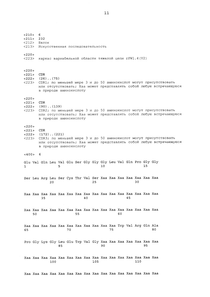 Гуманизация антител кролика с использованием универсального каркаса антитела (патент 2652907)