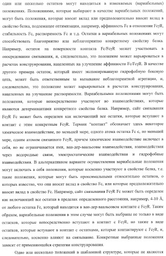 Антитело, содержащее fc-вариантную часть (варианты), фармацевтическая композиция, содержащая антитело, и способ лечения млекопитающего (патент 2390527)