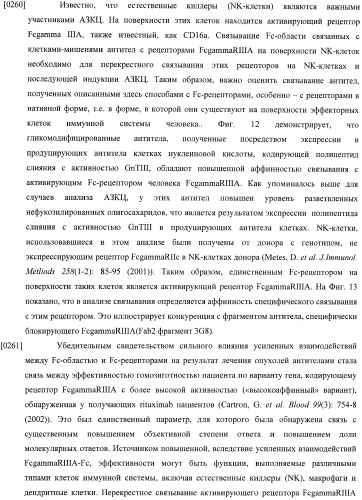 Конструкции слияния и их применение для получения антител с повышенными аффинностью связывания fc-рецептора и эффекторной функцией (патент 2407796)