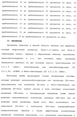 Композиции и способы, включающие варианты целлюлазы со сниженным сродством к нецеллюлозным материалам (патент 2486242)