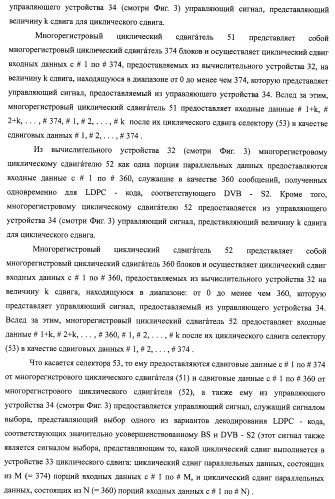 Устройство циклического сдвига, способ циклического сдвига, устройство декодирования ldpc-кода, телевизионный приемник и приемная система (патент 2480905)