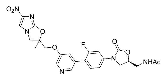 Бициклические нитроимидазолы, ковалентно соединенные с замещенными фенилоксазолидинонами (патент 2504547)