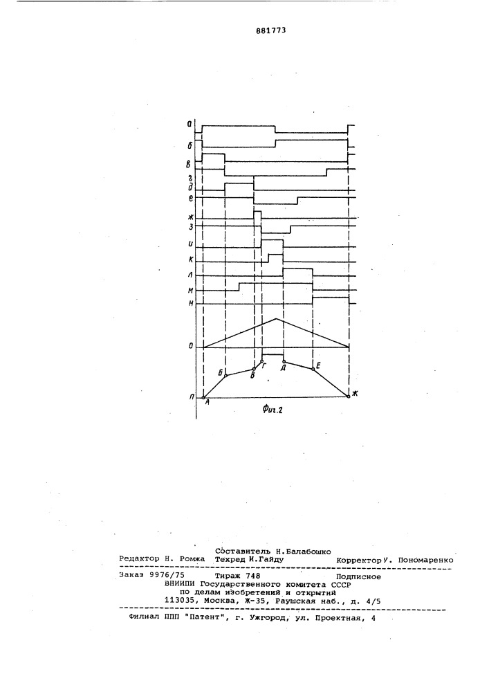 Функциональный генератор (патент 881773)