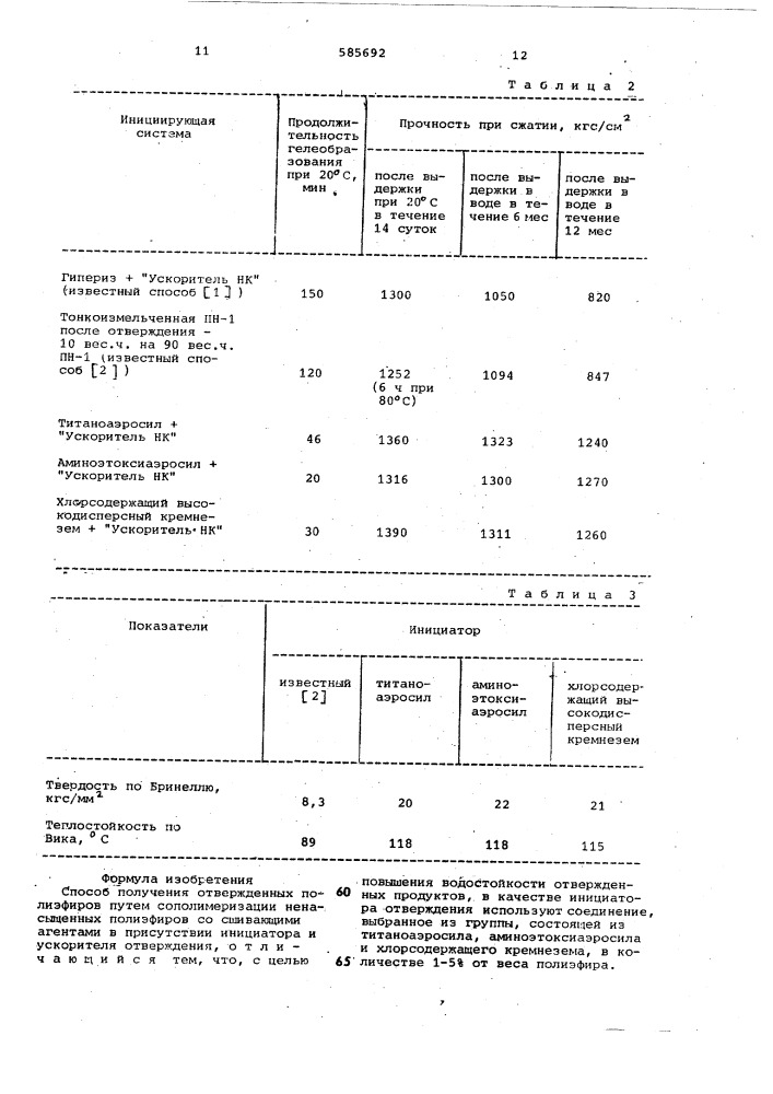 Способ получения отвержденных полиэфиров (патент 585692)