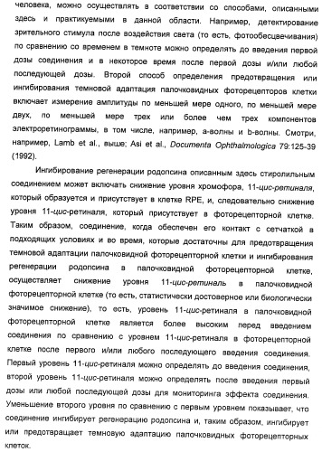 Соединения, представляющие собой стиролильные производные, для лечения офтальмических заболеваний и расстройств (патент 2494089)