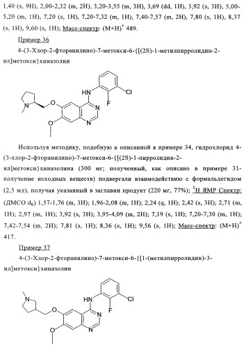 Производные 4-анилино-хиназолина, способ их получения (варианты), фармацевтическая композиция, способ ингибирования пролиферативного действия и способ лечения рака у теплокровного животного (патент 2345989)