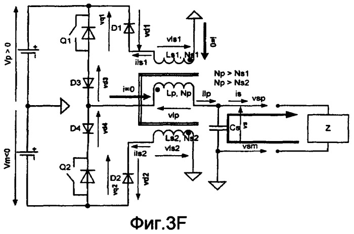 Однополюсный или двухполюсный развязывающий преобразователь с тремя магнитосвязанными обмотками (патент 2453032)