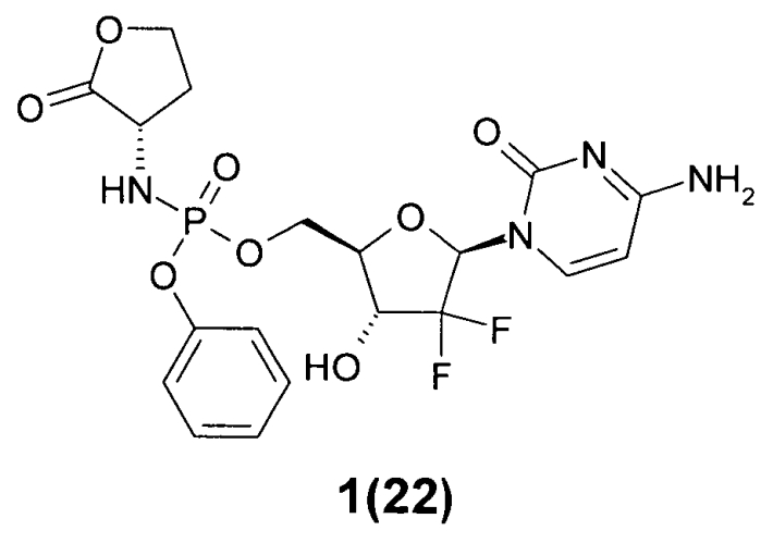 Замещенные (2r,3r,5r)-3-гидрокси-(5-пиримидин-1-ил)тетрагидрофуран-2-илметил арил фосфорамидаты (патент 2553996)