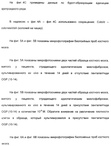 Олигопептиды остеогенного роста как стимуляторы кроветворения (патент 2310468)