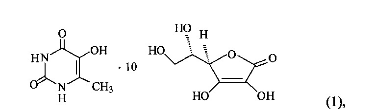 Комплексное соединение 5-гидрокси-6-метилурацила с аскорбиновой кислотой, проявляющее антигипоксическую активность, и способ его получения (патент 2612517)