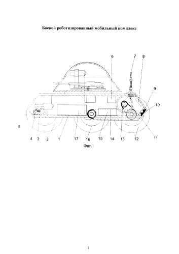 Боевой роботизированный мобильный комплекс (патент 2584766)