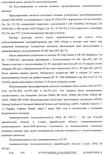 Гуманизированное моноклональное анти-cd20-антитело (патент 2406730)