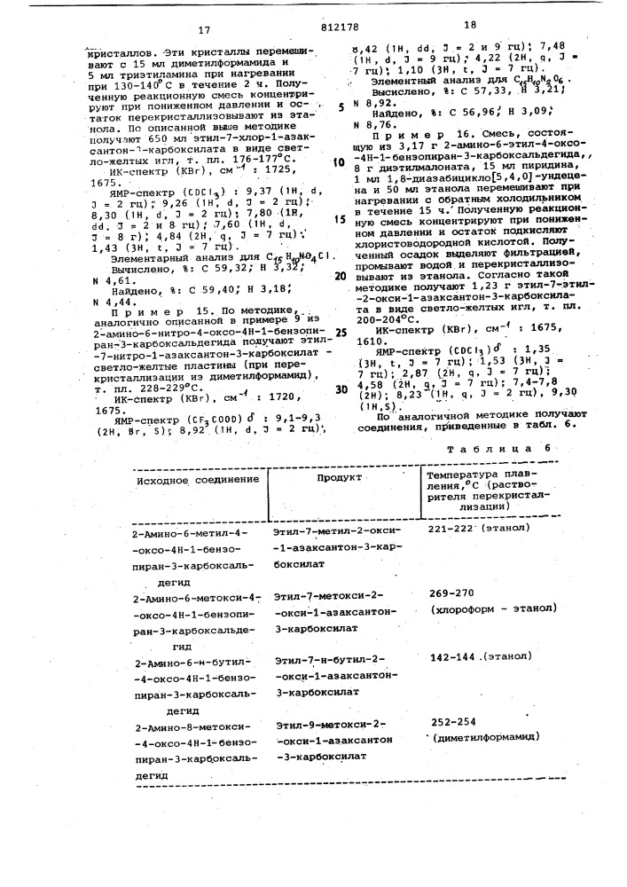 Способ получения производных 1- азаксантон-3-карбоновой кислотыили их солей c алифатическими ами-нами (патент 812178)