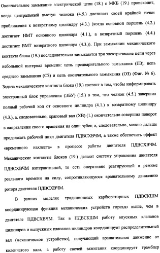 Поршневой двигатель внутреннего сгорания с храповым валом и челночным механизмом возврата основных поршней в исходное положение (пдвсхвчм) (патент 2369758)