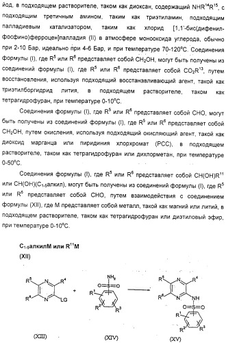 N-пиразинилфенилсульфонамиды и их применение при лечении опосредованных хемокинами заболеваний (патент 2312105)