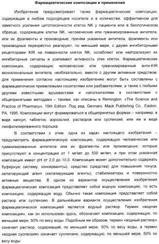 Антитела, связывающиеся с рецепторами kir2dl1,-2,-3 и не связывающиеся с рецептором kir2ds4, и их терапевтическое применение (патент 2410396)