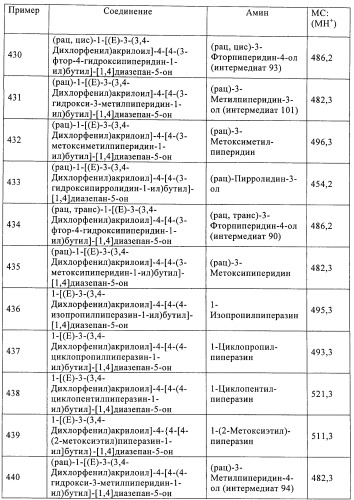 Производные диазепана в качестве модуляторов хемокиновых рецепторов (патент 2439065)