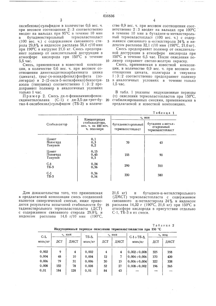 Полимерная композиция (патент 436836)