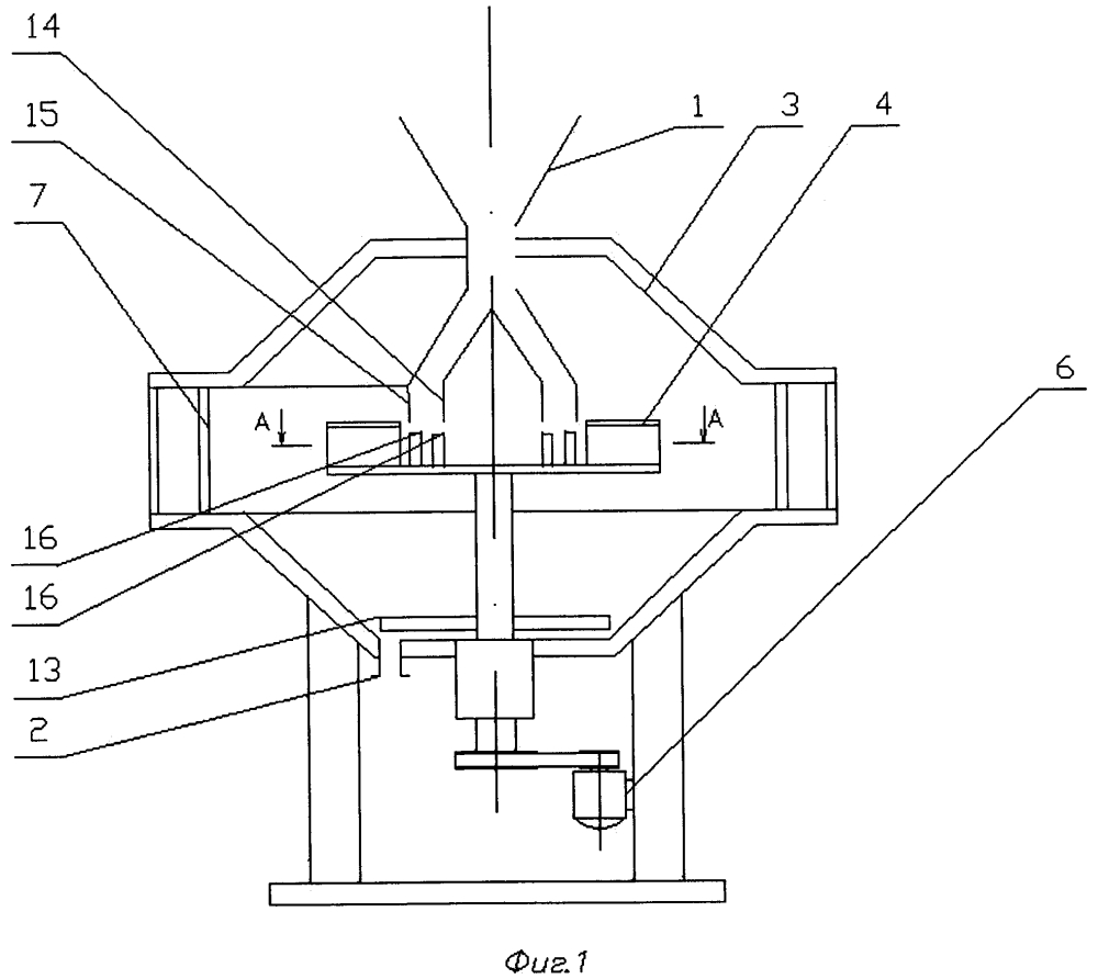 Центробежно-ударная мельница (патент 2653603)
