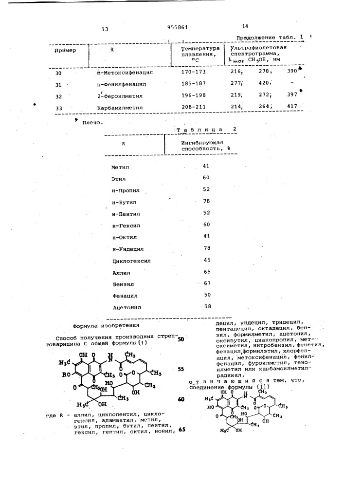 Способ получения производных стрептоварицина с (патент 955861)