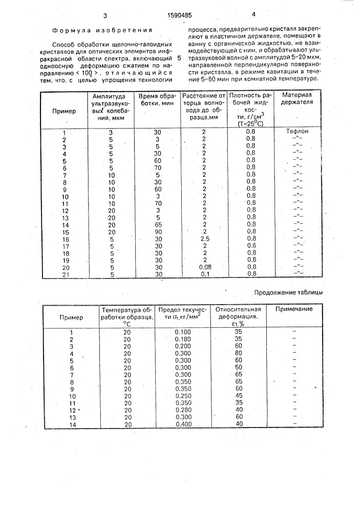 Способ обработки щелочно-галоидных кристаллов (патент 1590485)