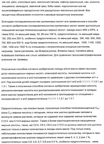 Способ получения полиненасыщенных жирных кислот в трансгенных растениях (патент 2449007)