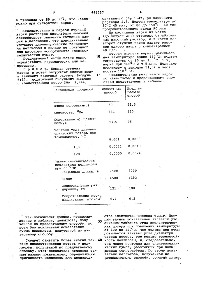 Способ получения целлюлозы (патент 448757)