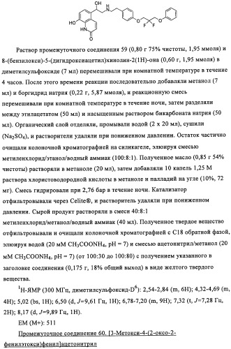 Производные 4-(2-амино-1-гидроксиэтил)фенола в качестве агонистов  2-адренергического рецептора (патент 2451675)